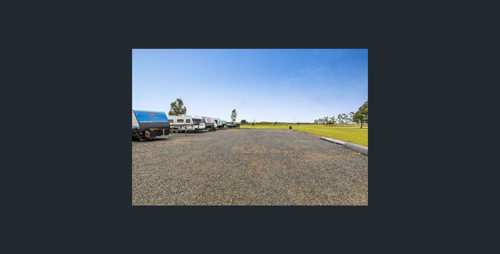 Open stopover and vehicle access area at Eastern Downs Storage and Stopover